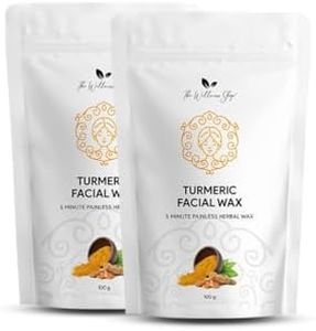 Green Velly The Wellness Shop - Turmeric Facial Wax - 5 Minute Painless Herbal Wax Powder Pack of 2 (100g)