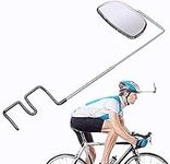 Qulable Bike Helmet Mirror 360° Bike Rearview Mirror, Bike Mirror for Helmet, Sunglasses and Eyeglasses, Adjustable Cycling Riding Mirror - Crystal Clear Rearview for Mountain Bikes