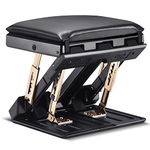 Foot Rest Under Desk, Potuem Adjustable Footrest with Massage Function, Non-Slip Desk Foot Rest with Soft Pads, 4 Level Height Adjustment Max Load 120 Pounds, Improves Comfort for Home Office Car