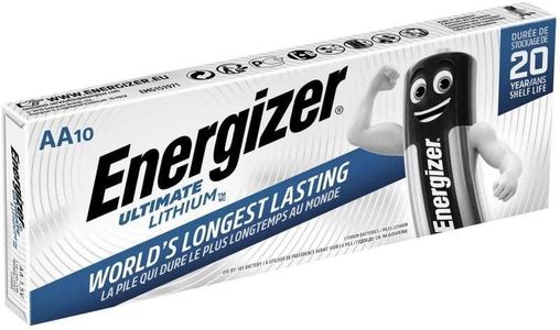 Energizer Pack de 10 baterías AA/FR6 Lithium Special Compatible,