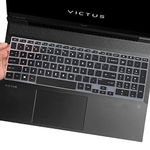 Keyboard Cover Skin for HP Victus Gaming Laptop 15.6" 15-fb0028nr/fa0025nr/fa0031dx/fa0747nr 15t-fa000 15z-fb000,HP Victus 16.1" Laptop 16-d0020nr/d0030nr/d1010nr/e0010nr/e0020nr Protector-Black…