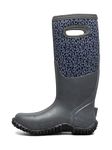 BOGS Women's Mesa English Botanical Snow Boot, Dark Grey Multi, 10