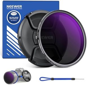 NEEWER 77mm ND2-400 (1-9 Stops) Variable ND Filter with Lens Cap, Lanyard, Cleaning Cloth, Precise Neutral Density Adjustment, Fingerprint & Scratch Resistant Multicoated Optical Glass
