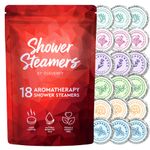 Cleverfy Shower Steamers Aromatherapy - 18 Pack of Shower Bombs with Essential Oils. Self Care Stocking Stuffers for Women and Teens and Christmas Gifts for Women. Red Set