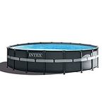 Intex 26332UK Ultra Frame Pool Set, Grey/blue, 18 ft x 52-Inch