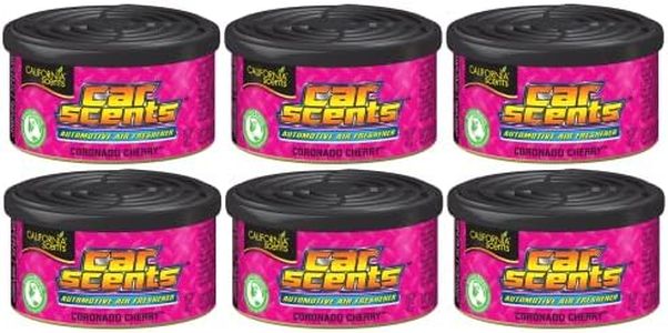 Confezione da 6 deodoranti per auto e casa California Scents Coronado Cherry