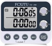 FCXJTU Digital Dual Kitchen Timer, 