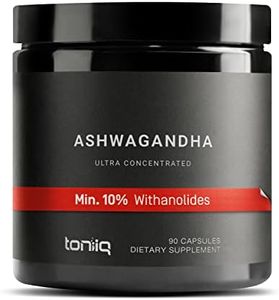 Toniiq 26,000mg 20x Concentrated Extract - 10% Withanolides - Ultra High Strength Ashwagandha Capsules - Wild Harvested in India - Highly Concentrated and Bioavailable Supplement - 90 Veggie Capsules