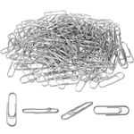 FZGUSYAF 200PCS Paperclips 28MM Silver Metal Clamps for Office Supplies Home