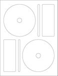 Memorex CD/DVD Label, 2 Per Page (50 Labels / 25 Sheets)