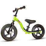 KRIDDO Toddler Balance Bike 2 Year Old, Age 24 Months to 5 Years Old, Early Learning Interactive Push Bicycle with Steady Balancing and Footrest, Gift Bike for 2-5 Boys Girls, Green
