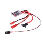 Demeras Brushed Electronic Speed Controller ESC With Brake 20A Waterproof Motor Speed Controller for RC Car Boat Model Accessory Parts