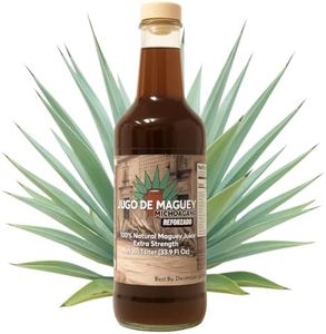 Herbalista Maguey Black Juice - Jugo De Maguey Tarasco Asado Extract 33.3 Fl oz (1 Liter) | All Natural, 100% Juice | Jugo de Maguey de Michoacan, Sabor Natural. (33.3 Fl Oz, Natural)