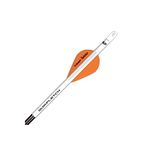 New Archery Products 6-Pack 2-Inch Quickfletch Twister Vanes (White/Orange)