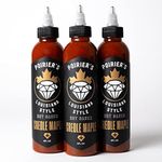 Poirier's Louisiana Style CREOLE MAPLE Hot Sauce by Dustin Poirier and Heartbeat Hot Sauce Co., 177ml (6oz) (3 Bottles)