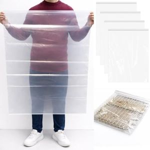 KYRGEU Oven Rack Cleaning Bags, No Cleaner Included, 4 Pack (4 Packs 31.4''*39.3'')