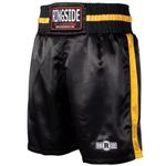 Ringside Youth Pro-Style Boxing Trunks, Black/Gold, Large