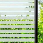 DARUITE Window Film for Privacy Static Cling Decorative Frosted Film Non-Adhesive Window Sticker Anti-UV Glass Window Film Privacy for Office Meeting Home Kitchen (60 x 300 cm)