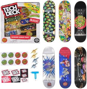 TECH Deck, TMNT Sk8shop Fingerboard Bonus Pack, Collectible and Customizable Mini Skateboards, Kids Toys for Ages 6 and up