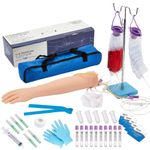 Phlebotomy Kit | IV, Venepuncture, Phlebotomy Arm Practice Kit | Perfect Phlebotomy Gifts For Medical Student and Nurse Student | Complete Phlebotomy Equipment and Supplies | (EDUCATIONAL USE ONLY)