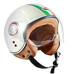 Open Face Motorcycle Helmet with Vi
