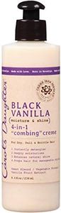 Carol's Daughter Black Vanilla 4-in-1 Combing Creme, Hair Cream For Curly, Wavy or Natural Hair, Hair Detangler for Dry, Dull or Brittle Hair, 8 Fl Oz