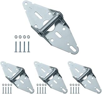 Home Master Hardware 1 Garage Door Hinge Heavy Duty 14 Gauge Steel with Galvanized Finish - Residential/Light Commercial Garage Door 4 Pack