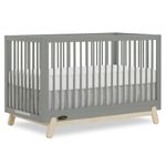 Dream On Me Hygge 5-in-1 Convertible Crib in Sea Grass&Vintage Oak, JPMA & Greenguard Gold Certified, Converts from Baby Crib to Toddler Bed, Daybed/Kids Sofa and Full-Size Bed