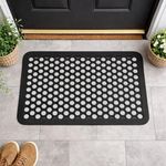 Ultimate Entrance Front Door Mat HAROLD for Outdoor Enthusiasts - Weather-Resistant & Durable Rubber Rug - Non-Slip Entryway Doormat -24x16 Inches- Perfect for Camping Trailers, RVs, and Outdoor Areas