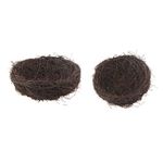 Emours Natural Bird Nest Woven Vine Bird Finch House Bedding,2 Pack