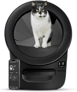 Litter-Robot EVO by Whisker, Black - Automatic Self-Cleaning Cat Litter Box, Compact Space-Saving Design, Advanced Odor Control, Works with Any Clumping Litter, WhiskerCare 1-Year Warranty