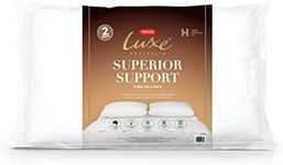 Tontine Luxe Superior High & Firm Support Sleeping Pillow 2 Pack, Anti Microbial, Natural Cotton Cover, Machine Washable, Australian Made