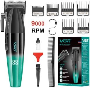 VGR 003 Fresh Fade Hair Clipper, Professional Hair Trimmer, Cord/Cordless Rechargeable Hair Cutting Tools with LED Display, Gift for Men