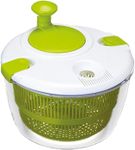 AIMALL 5L Salad Spinner Vegetable Lettuce Washer with Effortless Handle, Quick Drying Bowl for Greens, Spin Dryer for Vegetables and Fruits, 12.6 Inch Diameter Serving Bowl