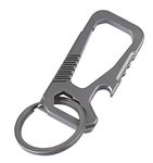 Mikacin Titanium Key Chain, Keychain with Bottle Opener, Carabiner Car Key Chains for Men and Women