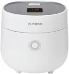 CUCKOO CR-0375FW 3 Cup (Uncooked) / 6 Cup (Cooked) Micom Rice Cooker & Warmer with Nonstick Inner Pot, 10 Menu Modes, LCD Display, Fuzzy Logic Tech, Auto Clean (White)