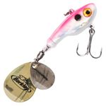 Berkley Pulse Spintail, Jig Lure with Spinner Blade & Berkley Fusion Treble Hook - Long Casting Hard Bait for Perch, Trout, Pike, Unisex, Pearl Pink, 14g | 70mm