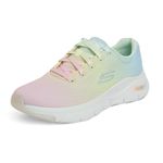 Skechers Womens Arch Fit-Dreamy Day Casual Sneakers Vegan Lace-Up Athletic Design with an Ombre Engineered Mesh Multicolor - 4 UK (149727)