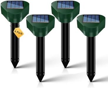 Maulwurfschreck Solar 4er Set | Maulwurf Vertreiben | Maulwurf Vertreiber | Maulwurfabwehr für den Garten | Wühlmausschreck