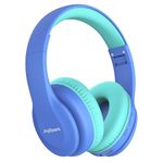 JoySpark Kids Bluetooth Headphones, Lightweight Kids Wireless Headphones for Kids, 85/94dB Volume Limited, 60 Hours Playtime, Bluetooth 5.3, Over-Ear Toddler Headphones with Built-in Mic (Blue)