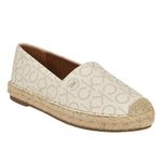 Calvin Klein Women's Popular Ballet Flat, Off White 150, 9.5