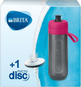 BRITA Active Water Filter Bottle – Pink, Portable BPA-Free