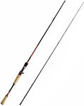 EOW Auroras 2 Pieces Spinning and Casting Fishing Rods, Length 6’&7’, 24T Carbon Rod Blanks, Cork Grips, Two Pieces Rod, Power M, Action Fast, Fresh & Salt Water Fishing