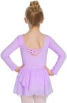 Arshiner Kids Girls Classic Long Sleeve Leotard Dance Ballet Dress