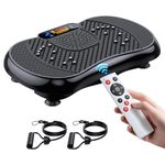 PBYRD Vibration Plate Exercise Machine, Lymphatic Drainage Machine for Weight Loss, Full Body Workout Vibrate Fitness Platform with 5 Program Modes , 150 kg Capacity Vibrating Plate for Body Shaping