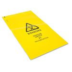 Reliance Medical | Clinical Waste Sack With Adhesive Strip To Identify And Highlight Hazardous Waste - Color Yellow - 30cm x 20cm Lenght x Width - (Pack of 50)