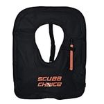 Scuba Choice Adult Black Snorkel Vest w/Name Box, X-Large