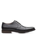 Clarks Becken Cap Mens Formal Lace Up Shoes 8.5 Black