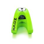 ZOVII (ZV6) Disc Lock (Green) - Motorcycle & Scooter Lock - Dual Legs V Shape Design - Lock Pin 6mm - Anti-Drill, Portable, Anti-Theft, Cut Resistant