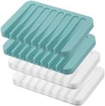 4PCS Self Draining Soap Holder, Pre